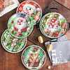(US Local)6pcs Set Xmas Theme DIY Diamond Painting Coasters Kit with Holder Kit