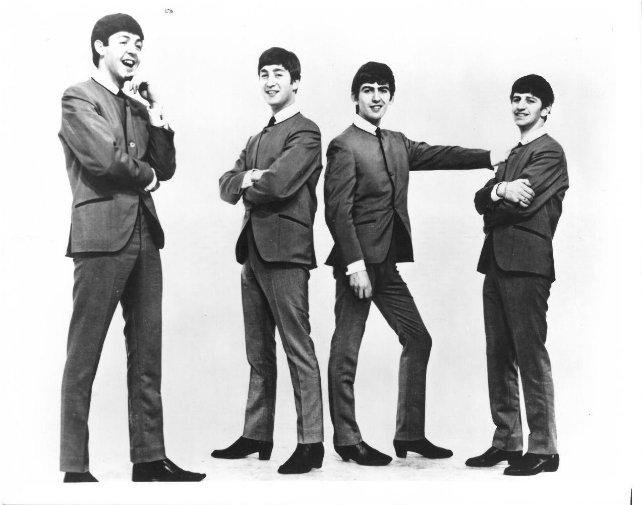 The Beatles Unsigned Glossy 8x10 B/W Photo Poster painting #3