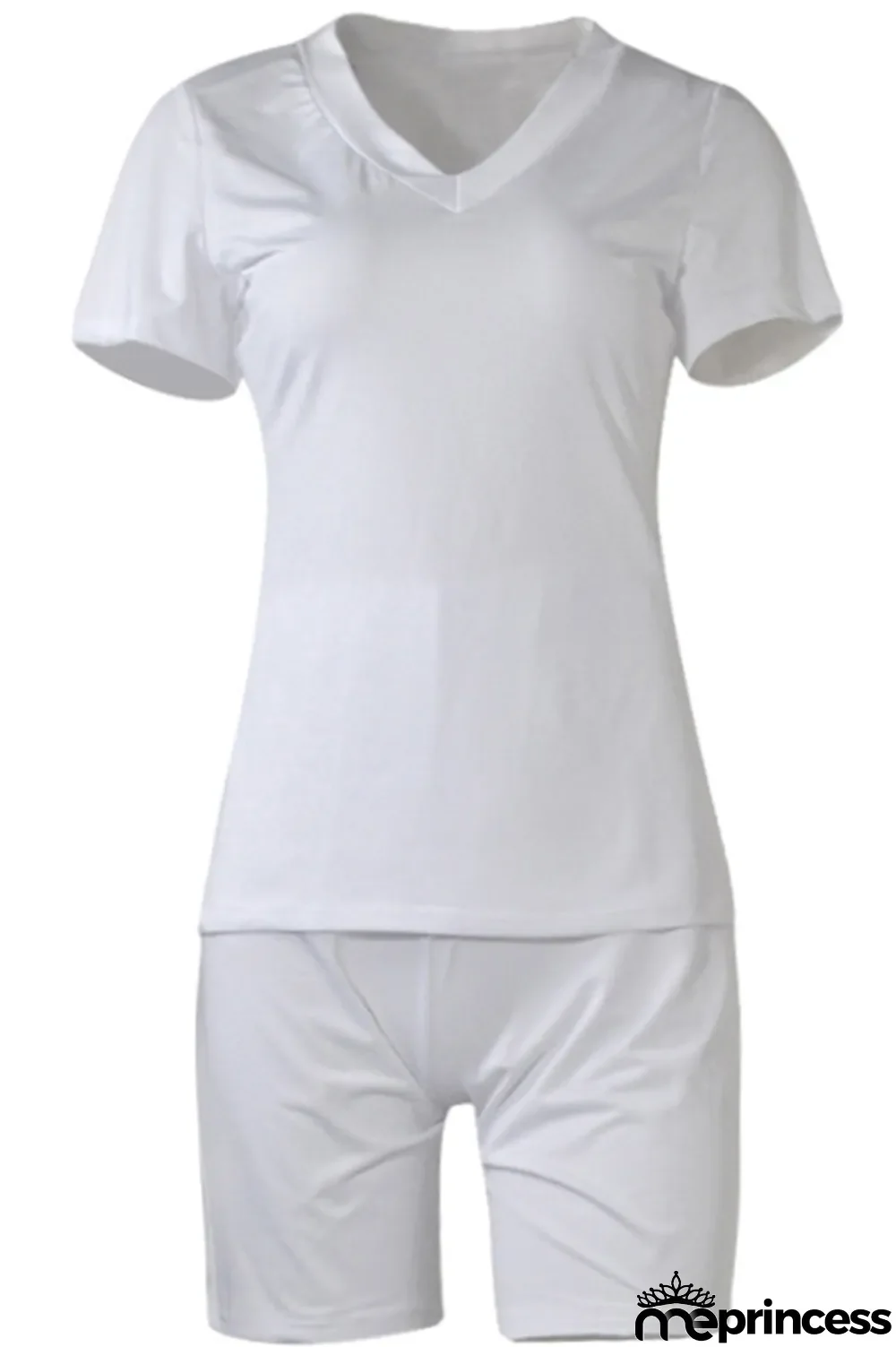 Blue Milk Silk Casual Sexy Solid Two Piece Suits pencil Short Sleeve