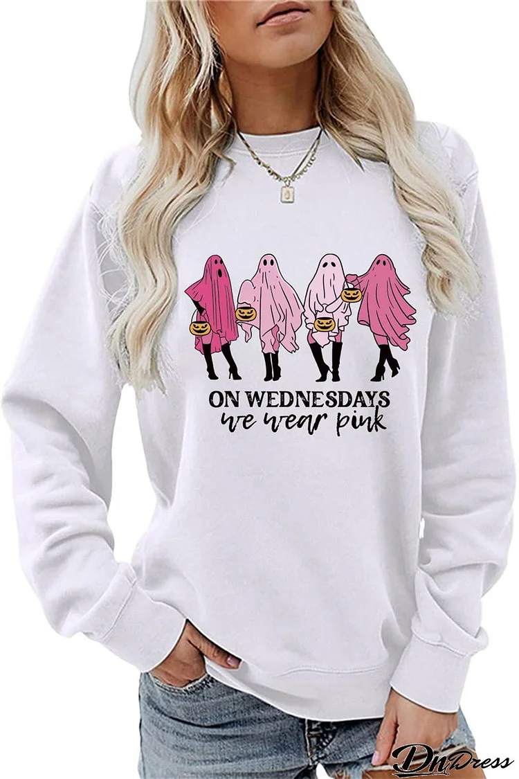 We Wear Pink Graphic Sweatshirt