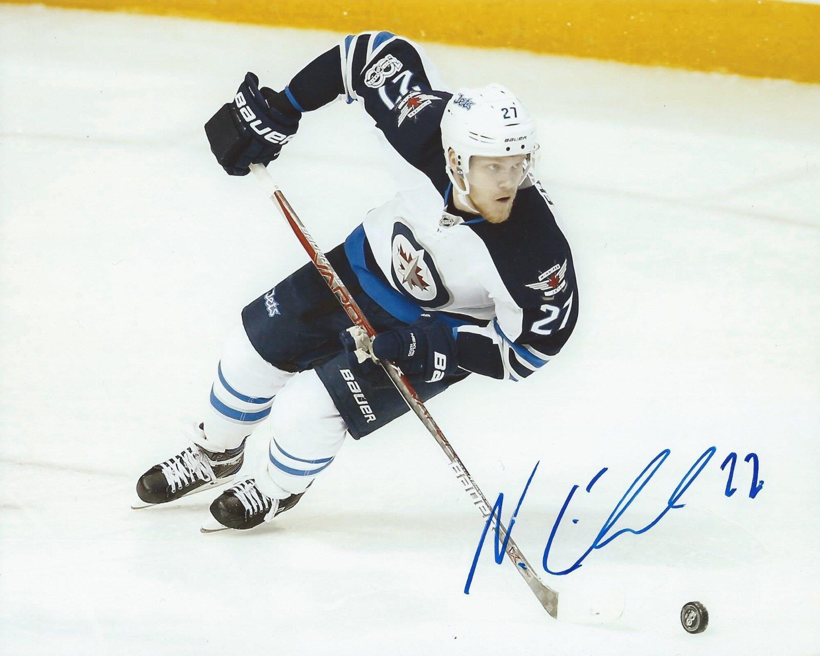 Nikolaj Ehlers Signed 8x10 Photo Poster painting Winnipeg Jets Autographed COA C