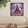 Girl In A Gorgeous Dress-Full Round Diamond Painting 40*40CM