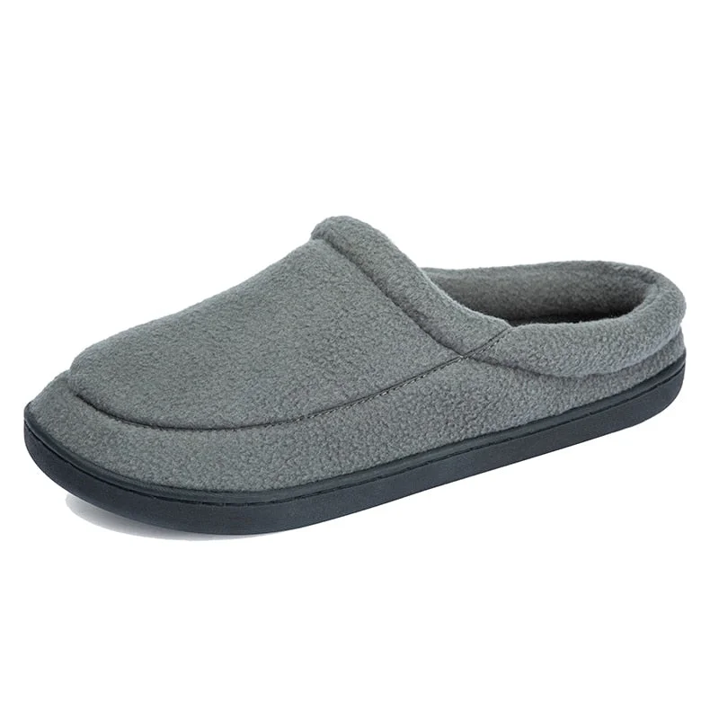 New Winter Men Slippers Home Indoor Warm Shoes Thick Bottom Plush Cotton House Slippers Man Cotton Shoes Large Size 49 50