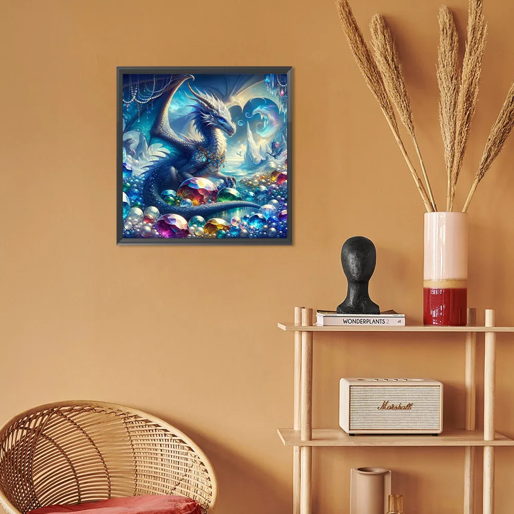Diamond Painting - Full Round Drill - Dragon(Canvas|30*30cm)