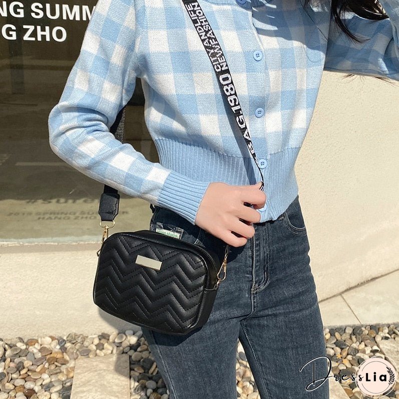 Women's Solid Color Shoulder Bag Messenger Bag