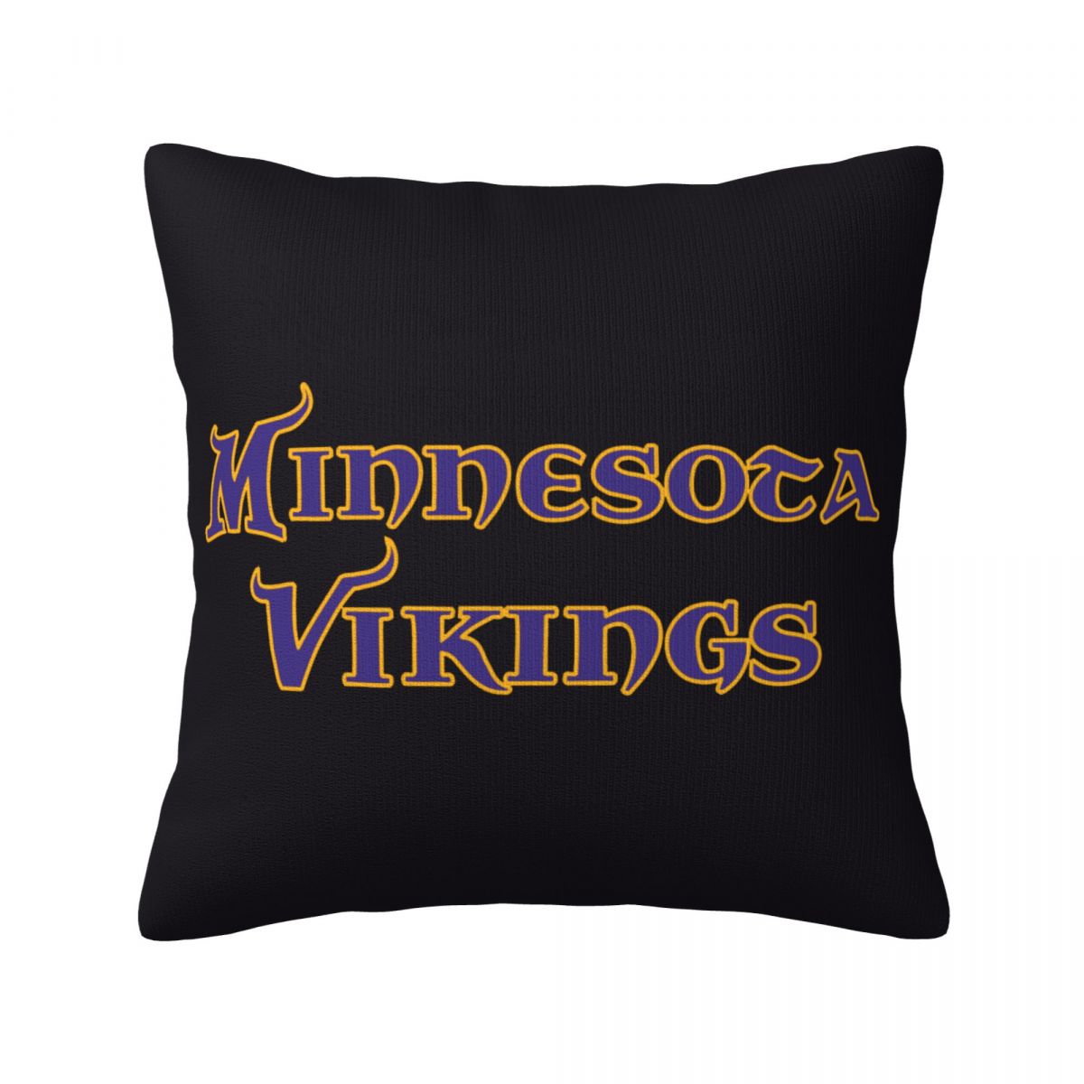 Minnesota Vikings Text Logo Short Plush Cushion for Home Decor