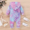 Baby Boy Girl Rompers Cute Infant Print Hooded Jumpsuits