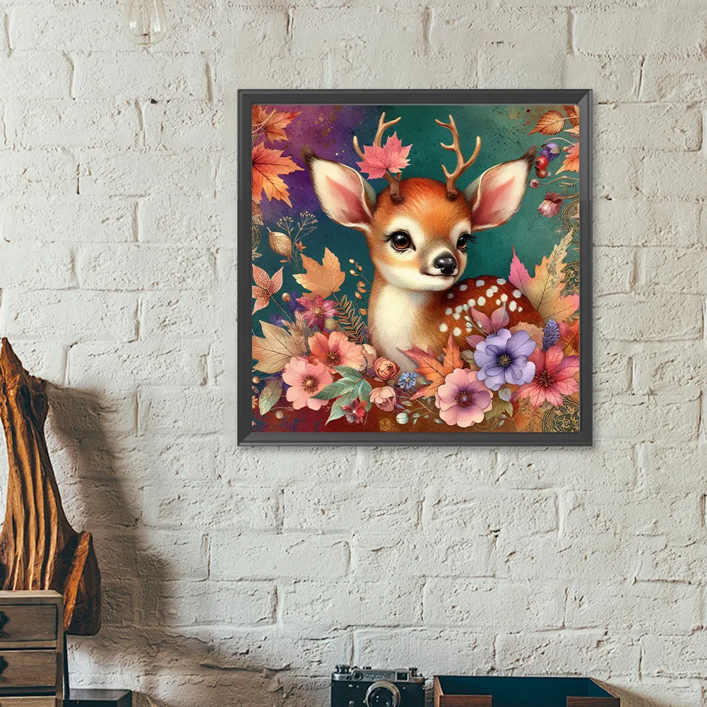 Diamond Painting - Full Round Drill - Autumn Elk(Canvas|40*40cm)