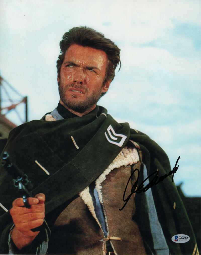 CLINT EASTWOOD SIGNED AUTOGRAPH 11x14 Photo Poster painting - DIRTY HARRY, LEGEND, STUD, BECKETT