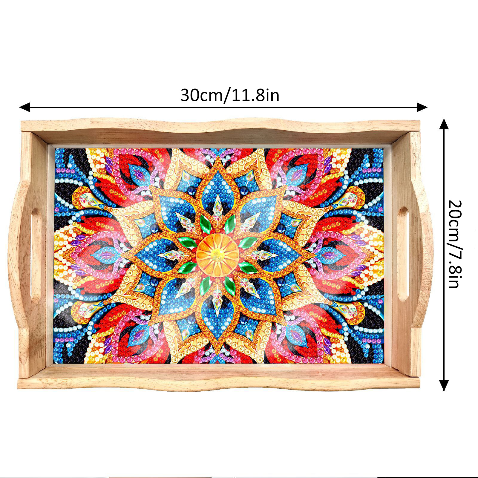 New Diamond Painting Plate DIY Handmade Square Wooden Tray Animal Mandala Diamond Stickers Wholesale Available