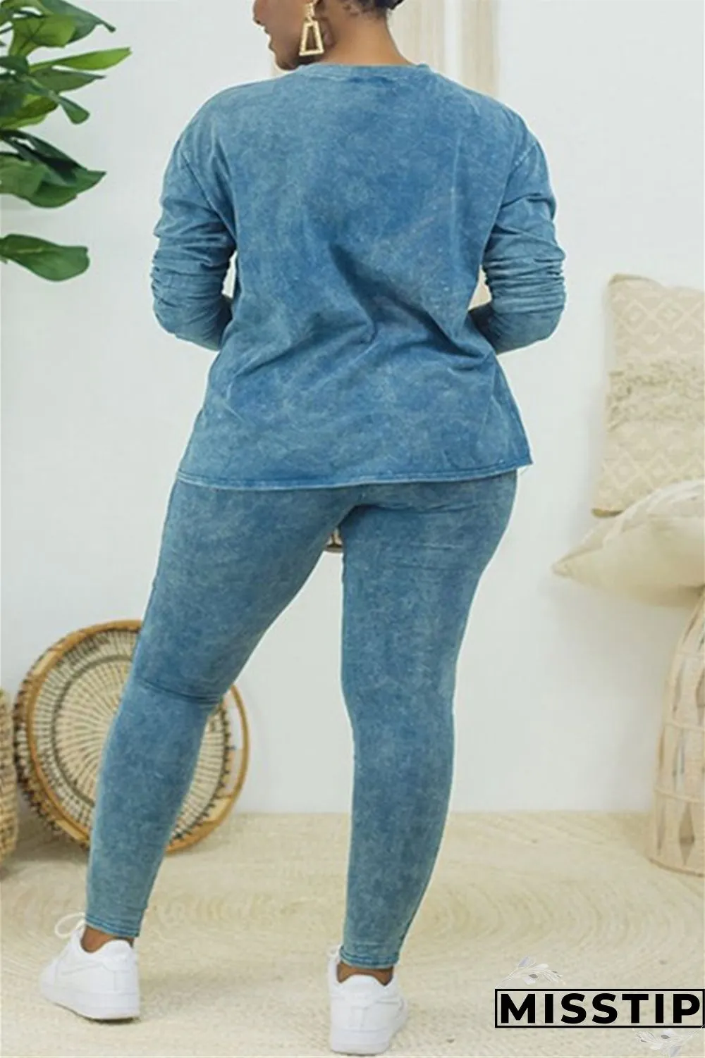 Gray Fashion Casual Long Sleeve O Neck Regular Sleeve Regular Solid Two Pieces