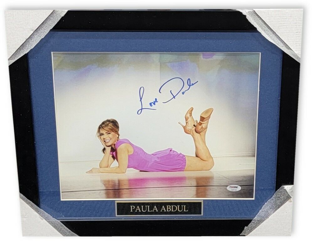 Paula Abdul Hand Signed Autographed 11x14 Framed Photo Poster painting Super Star Dancer PSA