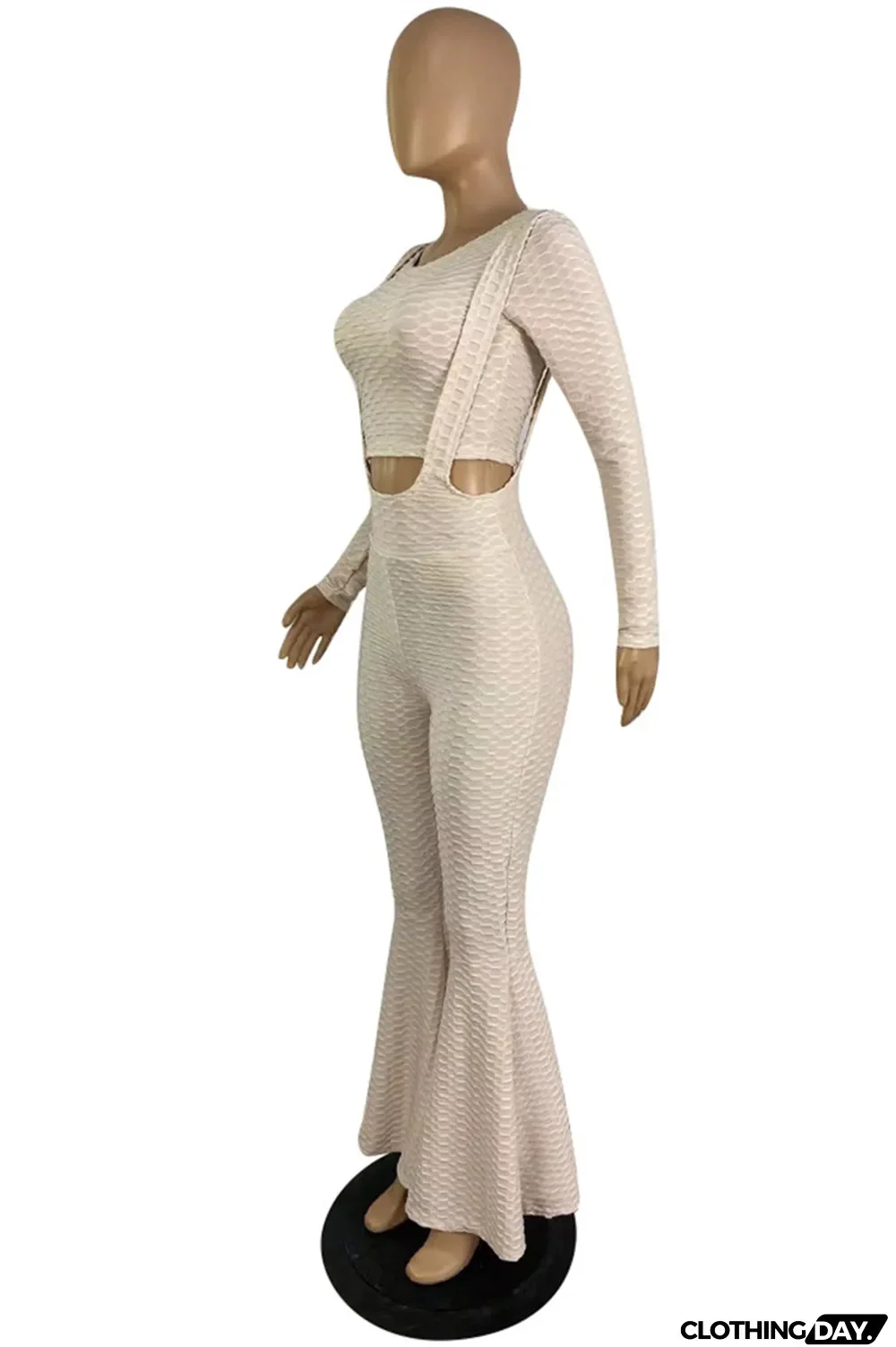 Purple Fashion Casual Solid Basic O Neck Long Sleeve Two Pieces