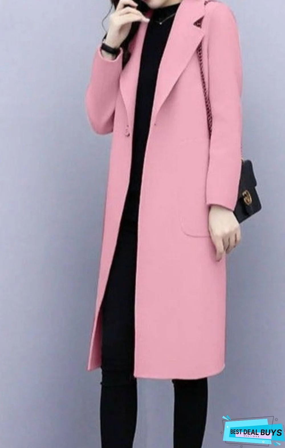 Woolen Mid-Length Coat
