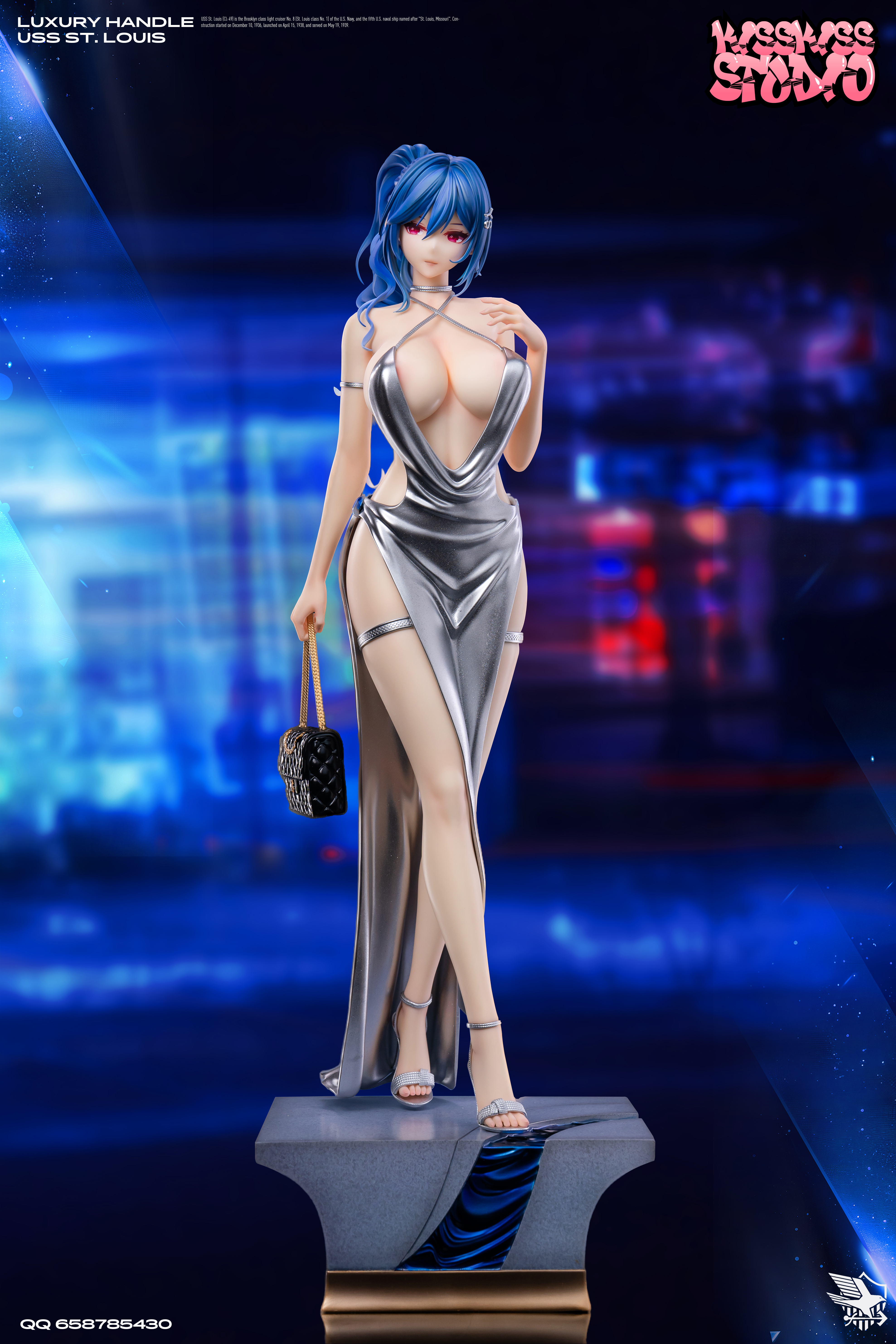 KissKiss Studio - Azur Lane Rich Woman USS St. Louis 1/4 Statue(GK) (Adult 18+)-