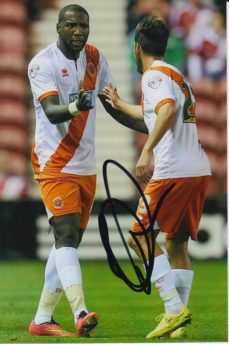 BLACKPOOL HAND SIGNED ISHMAEL MILLER 6X4 Photo Poster painting.