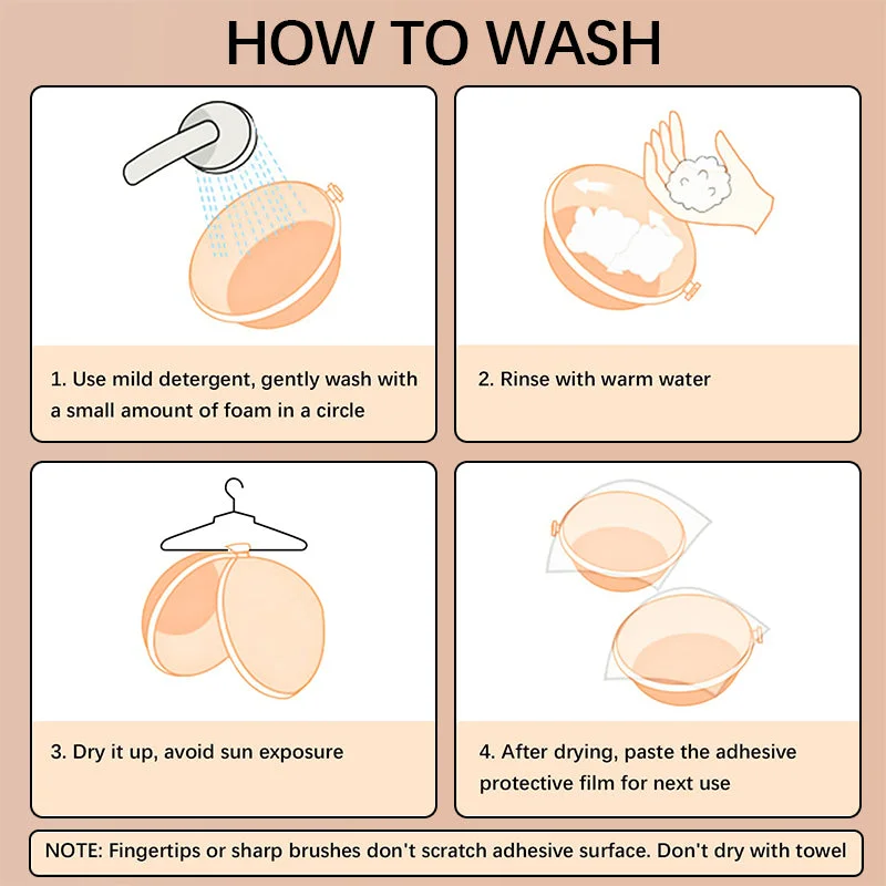 Adhesive Bra Backless Strapless Reusable Sticky Invisible Push Up Bra For Women-BUY 1 GET 1 Free