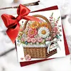6pcs Mothers Day Bouquet Diamond Art Cards DIY Diamond Painting Gift Card
