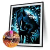 Silhouette De Princesse Disney-Complète Rond Diamant Peinture-40X50CM