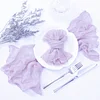 50x50cm Plain Colors Pleated Wedding Event Catering Napkins