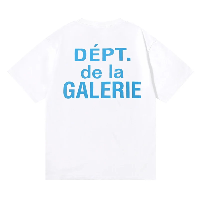 GALLERY DEPT De La GALERIE Classic Printed Double Yarn Pure Cotton Short-sleeved T-shirt for Men