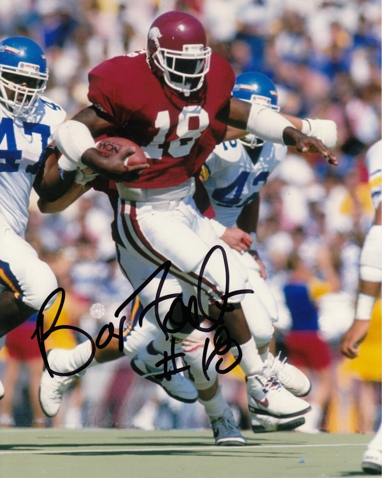 Barry Foster #1 8x10 Signed Photo Poster painting w/ COA Arkansas Razorbacks 031719