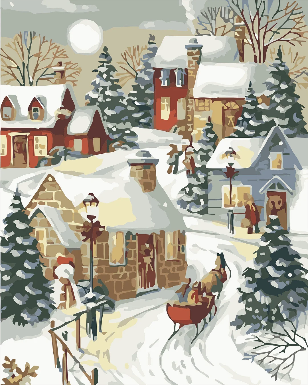 Christmas Paint By Numbers Kits UK WH-1211