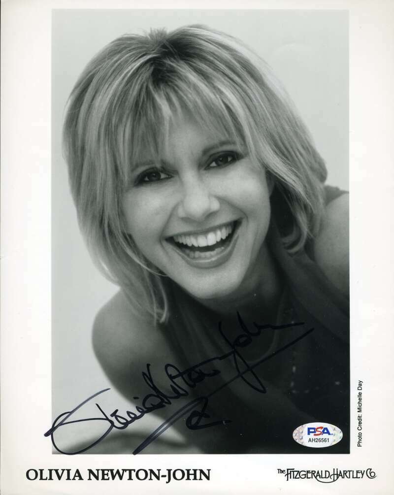 Olivia Newton John PSA DNA Coa Signed 8x10 Photo Poster painting Autographed