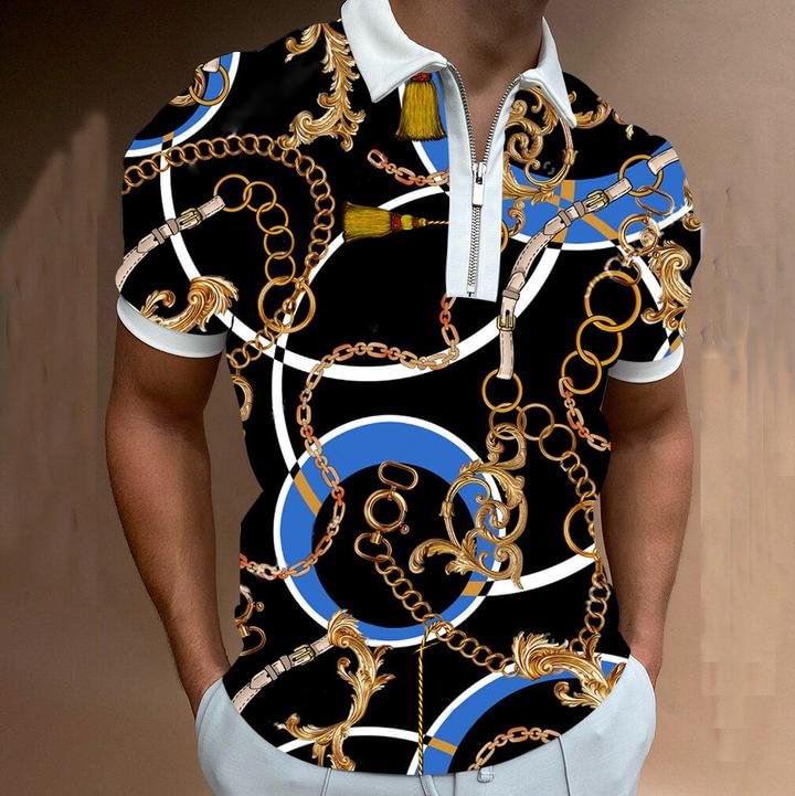 Graphic Art Design Short Sleeve Polo Shirt-Compassnice®