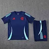 2025/2026 Flamengo Pre-Match Dark Blue Training Shirt+Shorts 1:1 Thai Quality