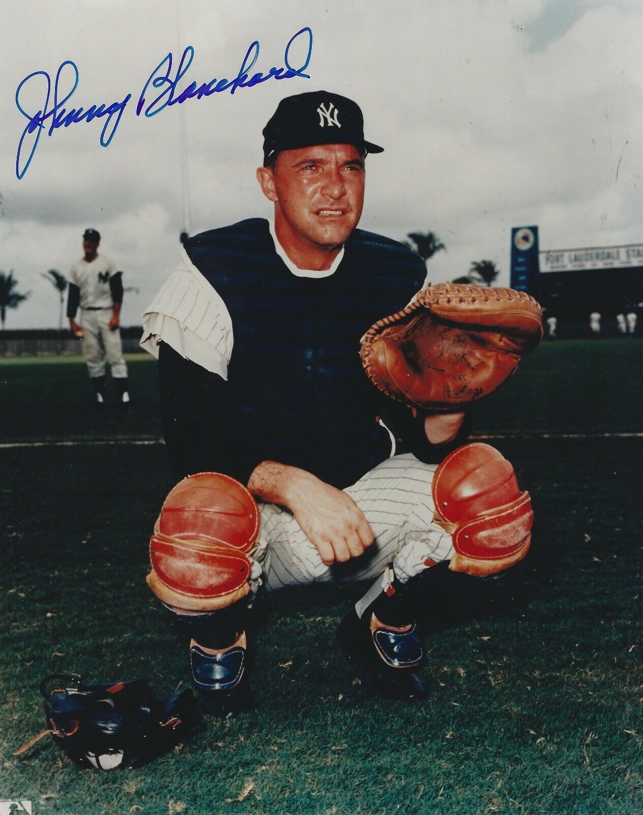 Autographed 8X10 JOHNNY BLANCHARD New York Yankees Photo Poster painting - w/COA