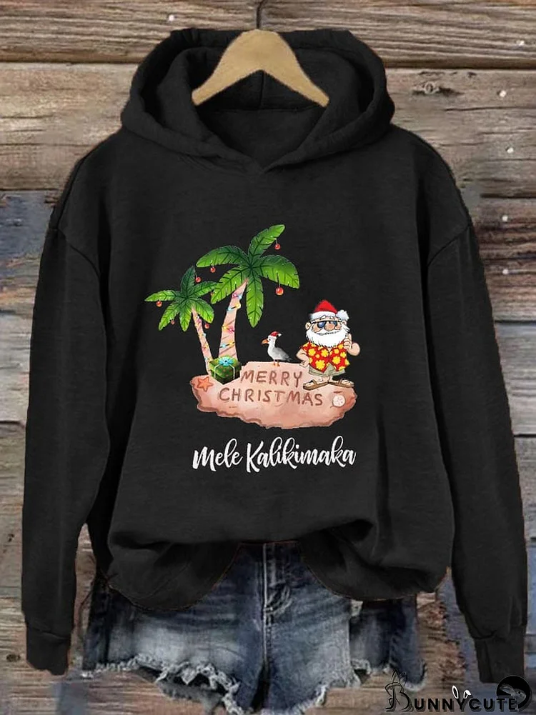 Women's Hawaiian Christmas Mele Kalikimaka Hoodie