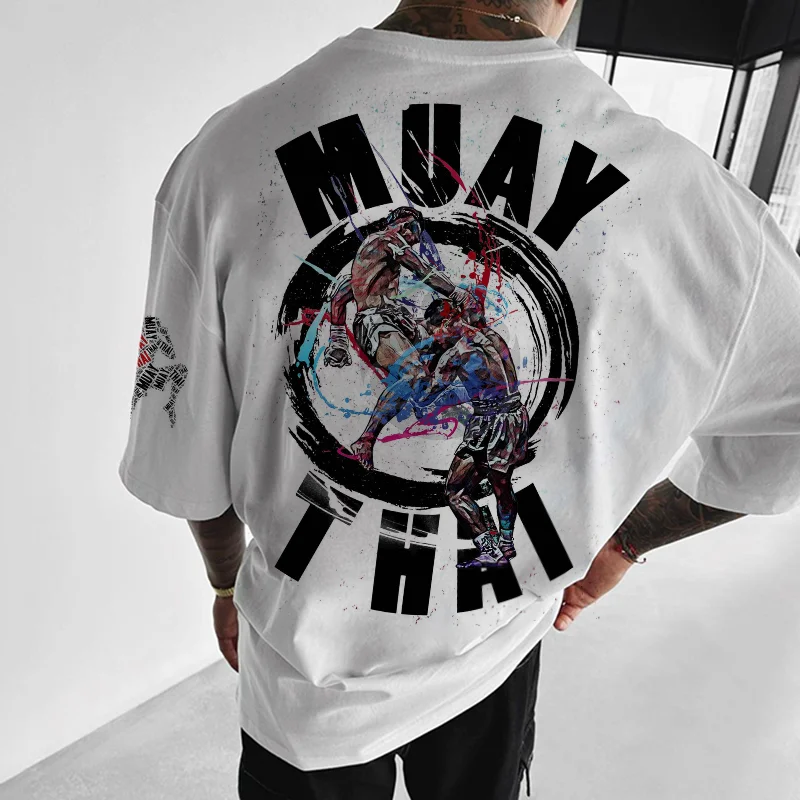 Muay Thai Printed Casual T-shirt