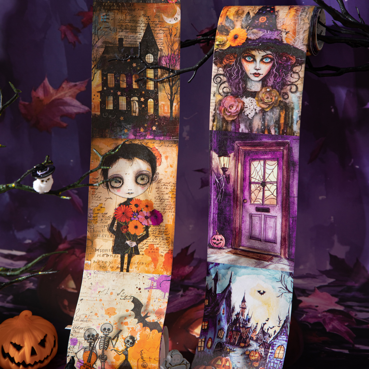 와시 테이프 - 80mm*200cm 셀틱 타운 시리즈 빈티지 매직