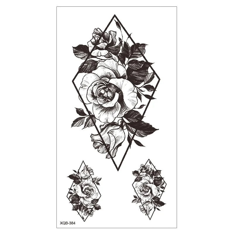 Lion King Waterproof Temporary Tattoo Stickers Body Art Fake Tatoo Animal Realistic Tribal Tiger Arm Sleeve transferable tattoo