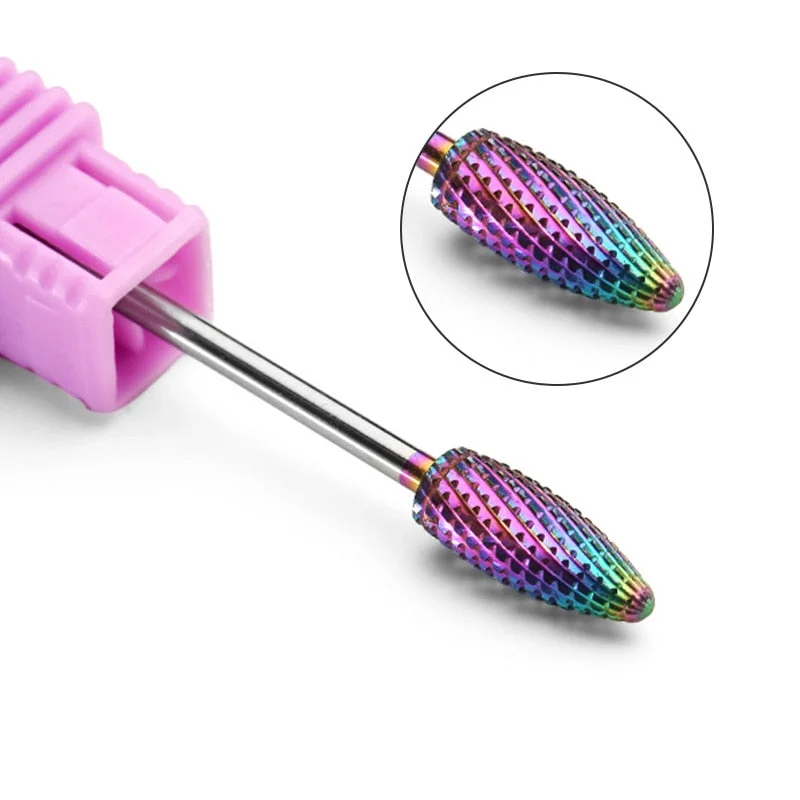 1 Pc Nail Drill Bit Multi-size Silver Manicure Nail Art Tool Electric Manicure Machine Device-Nail Inspo
