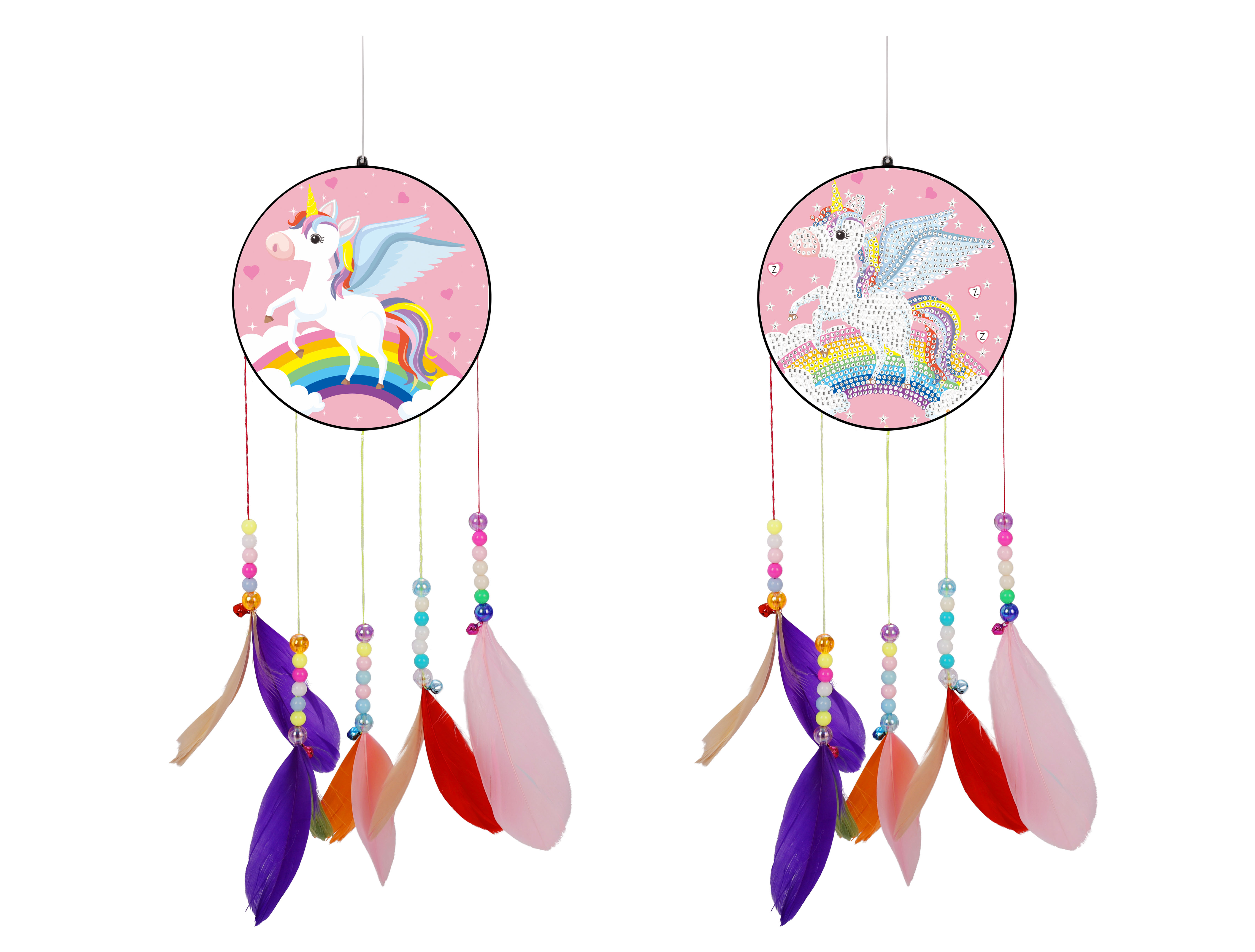 

Horn Horse Acrylic Lucky Wind Chime - 5D DIY Craft Pendant, 501 Original