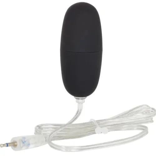 pornhint Pornhint Sterling Collection Standard Velvet Cote Bullet Vibrator w/ Plug-in Jack Black