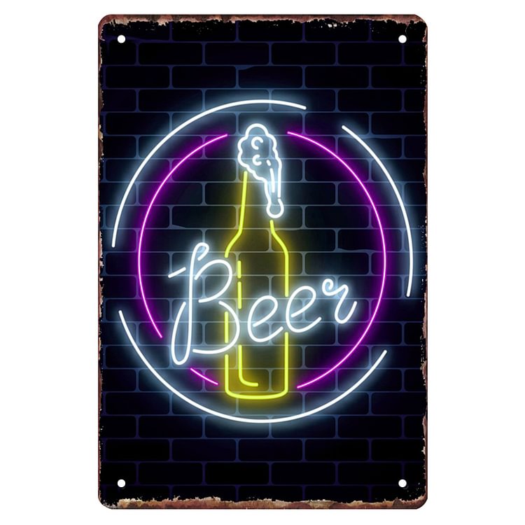 Neon Beer - Vintage Tin Signs/Wooden Signs - 8*12Inch/12*16Inch