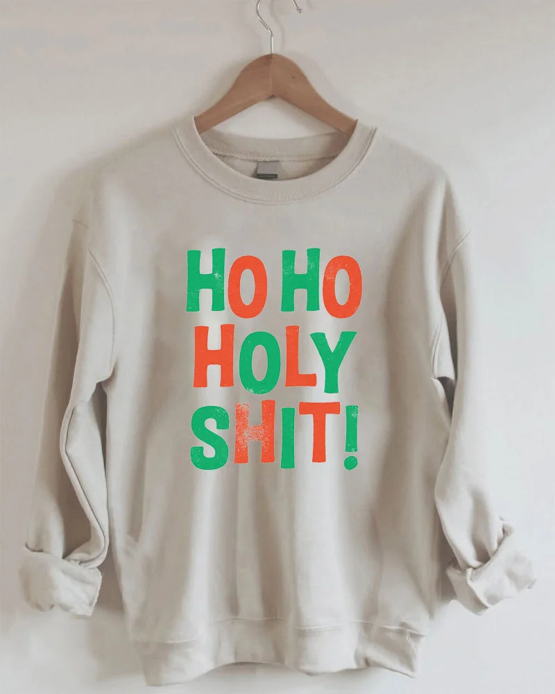 Ho Ho Holy Shit Retro Sweatshirt