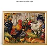 Poulet - peinture ronde compl&egrave;te de diamant