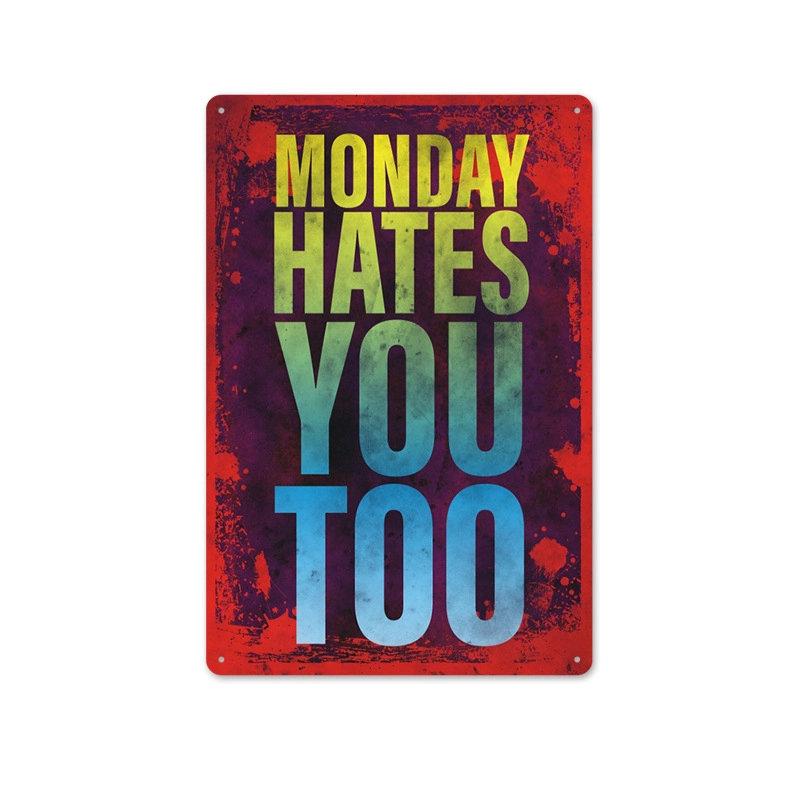 Beer Vintage Tin Painting Bar Background Wall Decoration Painting Home Frameless Iron Pendant