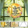 Diamond Painting Acrylic Single-Sided Drill Cross Bible Verse Sign Pendant for Home Decor