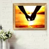 Lovers Holding Hands  | Full Round Diamond Painting Kits