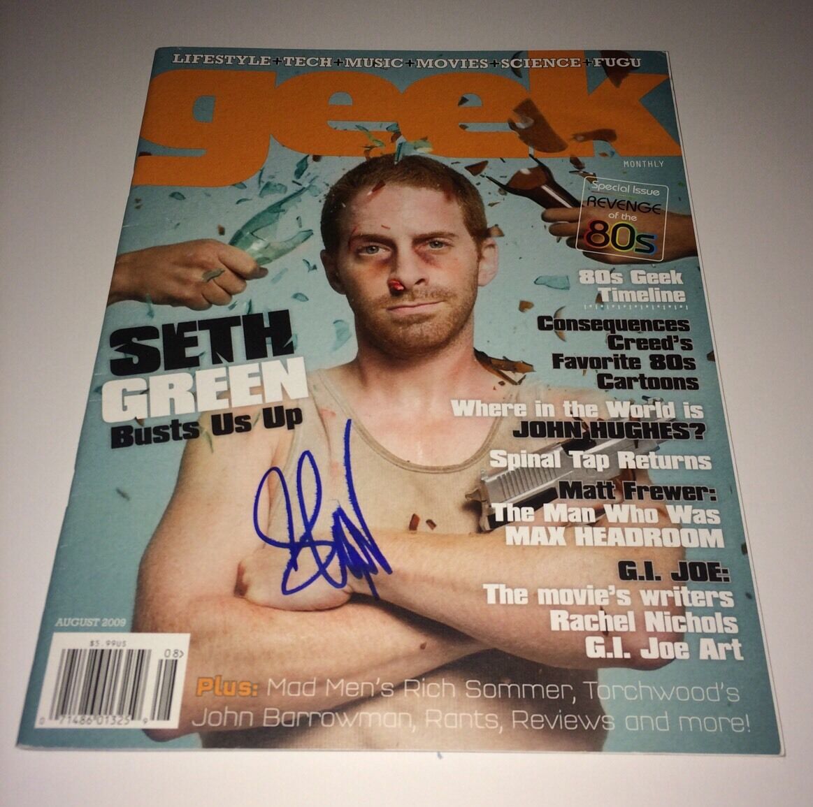 Seth Green Hand Signed GEEK Magazine IN PERSON Autograph