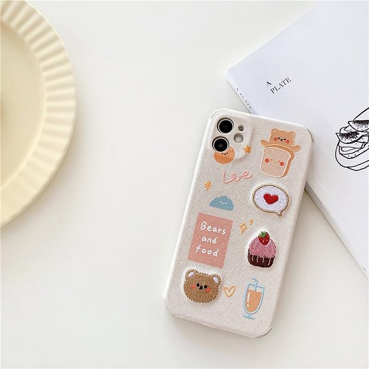 Embroidery Rabbit Phone Case