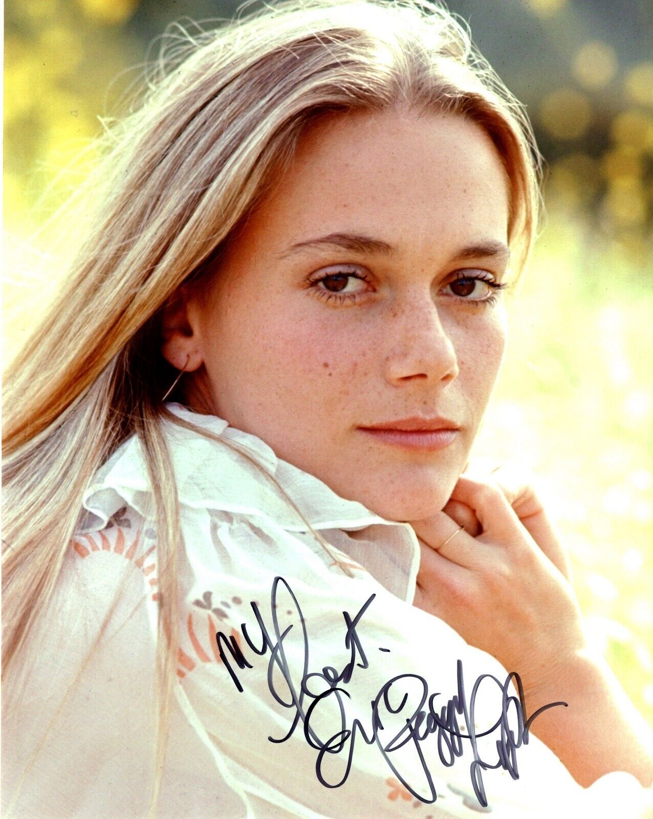 TO ERIC - Peggy Lipton Signed Mod Squad - Twin Peaks 8x10 inch Photo Poster painting - Died 2019