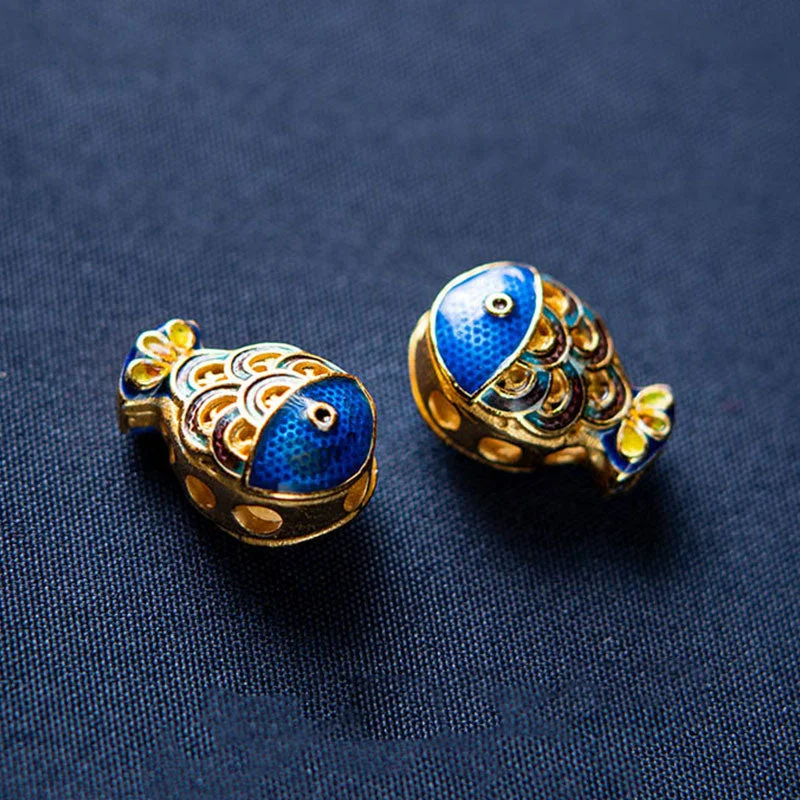 Natural Aquamarine Lazurite Fish Healing Bracelet