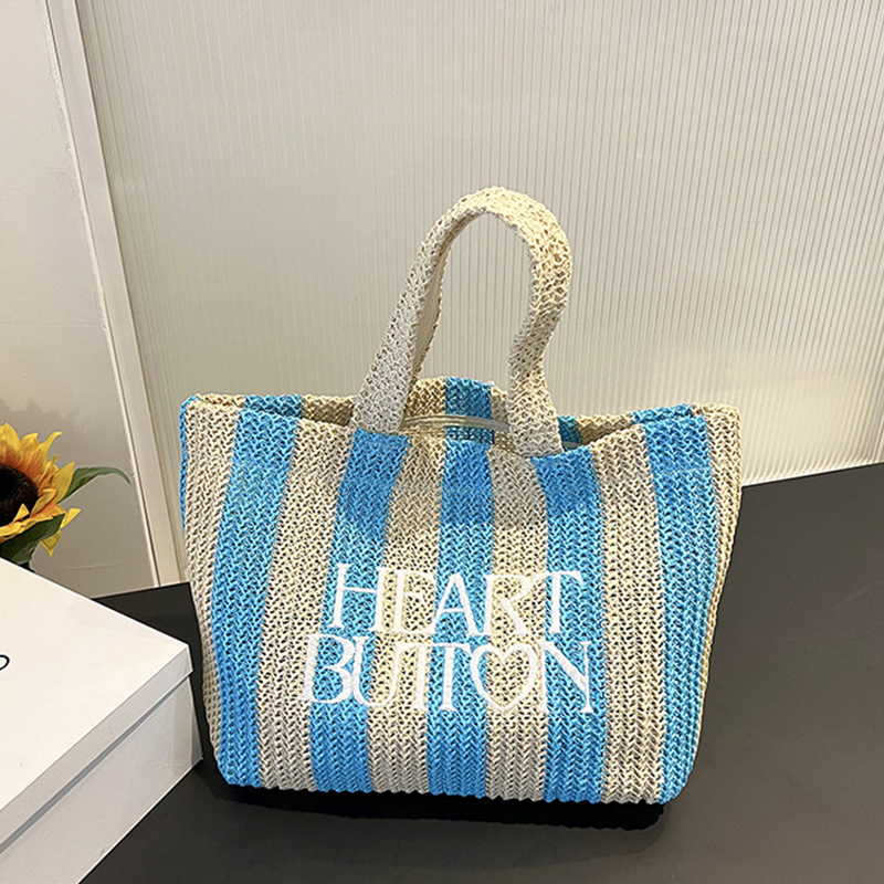 Winpolly Summer Beach Straw Shoulder Messenger Bag Women Bohemian Woven Basket Handbag Handmade Travel Bags For Women Women's handbags