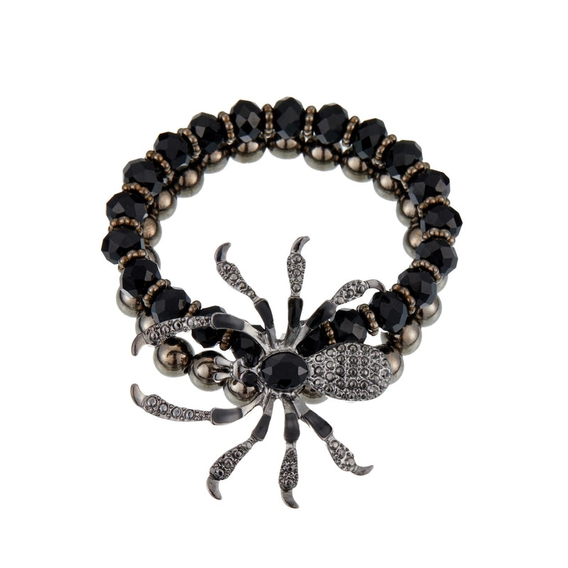 Cute Hip-Hop Exaggerated Spider Arylic Zinc Alloy Halloween Men’s Bracelets